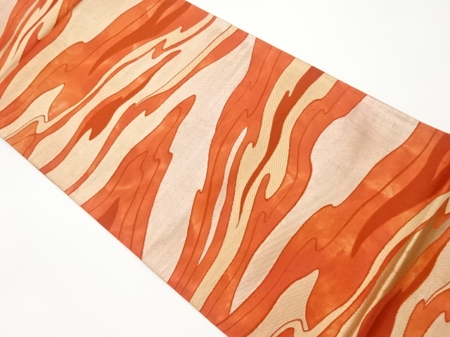 抽象模様織出し袋帯